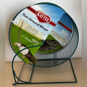 Kaytee Giant 11" Small Animal Run Around Wheel - Teal